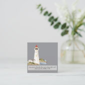 Carte De Visite Carré Matthieu 11:28 Phare (Debout devant)