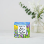 Carte De Visite Carré Matthieu 5:44 Je vous dis d'aimer vos ennemis Bibl (Debout devant)