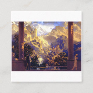 Carte De Visite Carré Maxfield Parrish Romance 1922