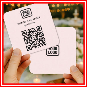 Carte De Visite Carré Médias Sociaux Connectez-vous avec nous Instagram