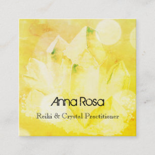 Carte De Visite Carré *~* Meilleur Nouvel Âge Reiki Crystal Yoga Reiki M