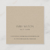 Carte De Visite Carré Merci Cardiaque Minimal Pour Votre Commande (Dos)