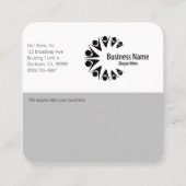 Carte de visite Carré Merci client moderne (Dos)