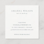 Carte De Visite Carré Merci Floral Pastel Boho Pour Commande Réduite (Dos)