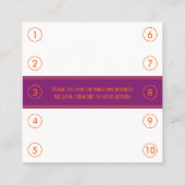 Carte De Visite Carré Merci multilingue Business Loyalty Punch (Dos)