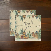 Carte De Visite Carré Merci pour Noël