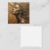 Carte De Visite Carré “Metamorphosis of Light” – A Surreal Portrait (Devant / Derrière)