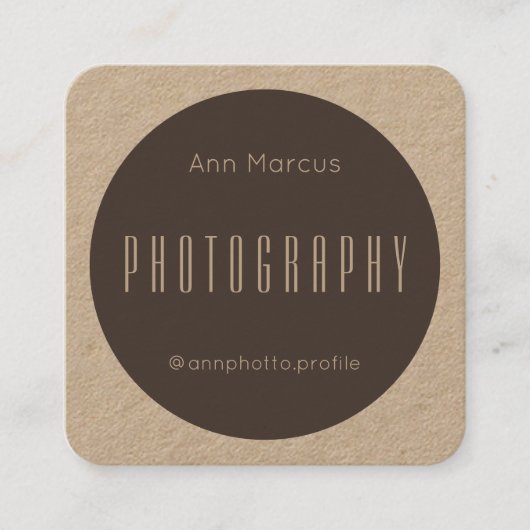 Carte De Visite Carré Métier géométrique moderne monotone de style (Devant)