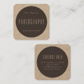 Carte De Visite Carré Métier géométrique moderne monotone de style (Devant / Derrière)