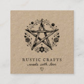 Carte De Visite Carré Métier rustique (Devant)