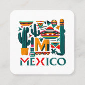 CARTE DE VISITE CARRÉ MEXIQUE (Dos)