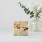 Carte De Visite Carré Michelangelo Création de la chapelle Sixtine Adam (Debout devant)