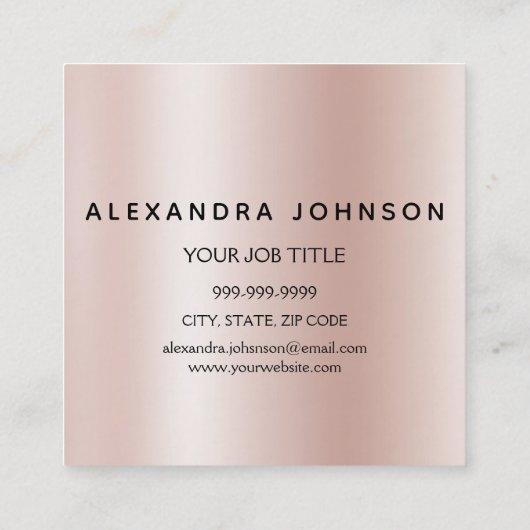 Carte De Visite Carré Microblading Eyebrows Brows Parties scintillant Ro (Dos)