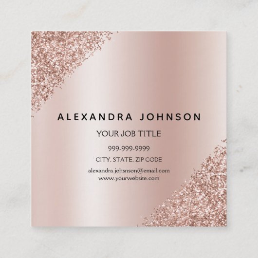 Carte De Visite Carré Microblading Eyebrows Brows Parties scintillant Ro (Dos)