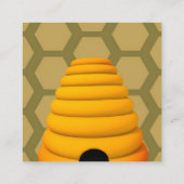 Carte De Visite Carré Miel pur et cru (Dos)