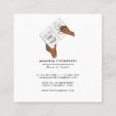 Carte De Visite Carré Millionaire Concepteur d'intérieur (Dos)