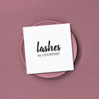 Minimal Simple Élégant Noir Blanc Lashes