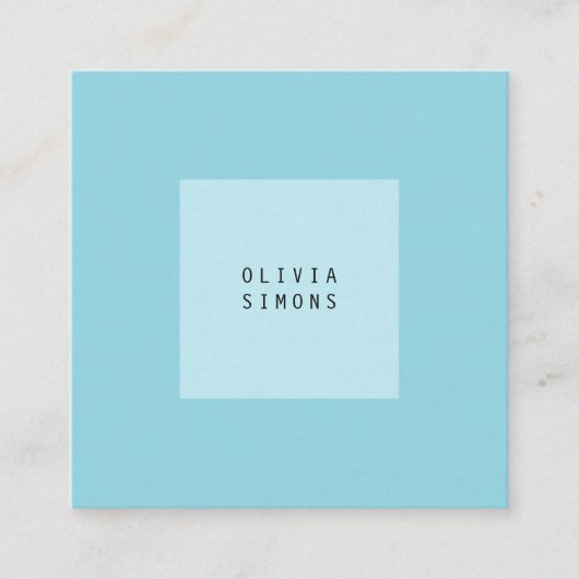 Carte De Visite Carré Minimalist Business Cards (Devant)