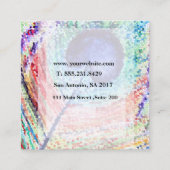 Carte de visite Carré minimaliste (Dos)