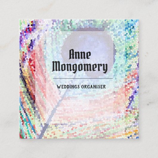 Carte de visite Carré minimaliste (Devant)