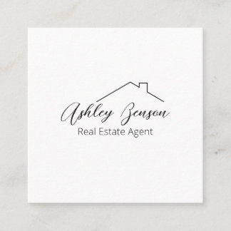 Carte De Visite Carré Minimaliste | CARRÉ | Code QR