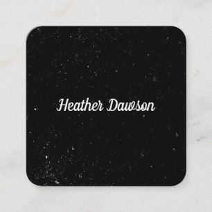 Carte De Visite Carré Minimaliste (moucheté)