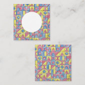 Carte De Visite Carré Minimaliste unimoderne Sudoku (Devant / Derrière)