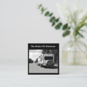 Carte De Visite Carré Mobile RV Motorhome Repair Mechanic (Debout devant)