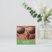 Carte De Visite Carré Mode Design rétro professionnel moderne (Debout devant)