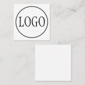 Carte De Visite Carré MODÈLE DE CONCEPTION LOGO personnalisé (Devant / Derrière)