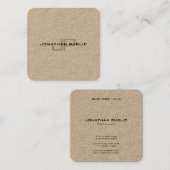 Carte De Visite Carré Modèle de la meilleure qualité de papier (Devant / Derrière)