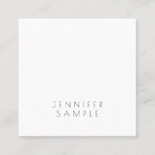 Carte De Visite Carré Modèle de luxe élégant minimaliste simple moderne