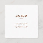 Carte De Visite Carré Modèle du sud-ouest ethnique (Dos)