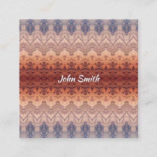 Carte De Visite Carré Modèle du sud-ouest ethnique (Devant)