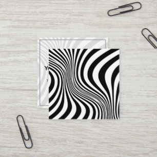 Carte De Visite Carré Modèle éditable de motif de texture d'impression d