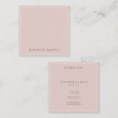 Carte De Visite Carré Modèle élégant moderne à la mode de conception (Devant / Derrière)