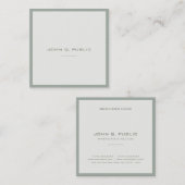 Carte De Visite Carré Modèle intelligent de conception d'élite moderne (Devant / Derrière)