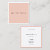 Carte De Visite Carré Modèle moderne moderne moderne propre professionne (Devant / Derrière)