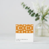 Carte De Visite Carré Modern Abstract Geometric Colorful Professional (Debout devant)