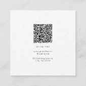 Carte De Visite Carré Modern Architect Blueprint Business Card (Dos)