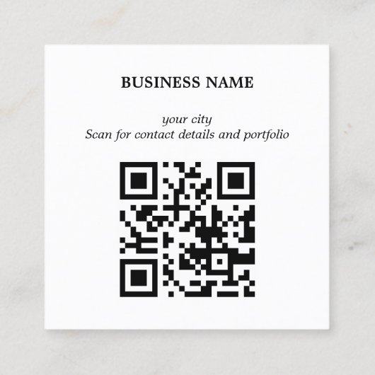 Carte De Visite Carré Modern Bold Stripes Green Deep Red QR code (Dos)