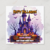 Carte De Visite Carré Modern Halloween Spooky Cute Collection (Devant)