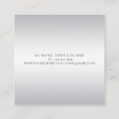 Carte De Visite Carré Moderne Design Professionnel, Oeil, Lèvres (Dos)