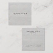 Carte De Visite Carré Moderne Design simple Professionnel Modèle élégant (Devant / Derrière)