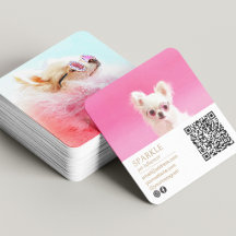 Moderne double photo personnalisée QR scannable