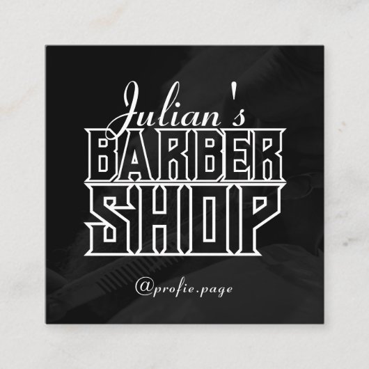 Carte De Visite Carré Moderne élégant (Devant)