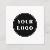 Carte De Visite Carré Moderne, élégant, élégant et personnalisable (Devant)