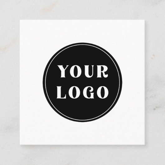 Carte De Visite Carré Moderne, élégant, élégant et personnalisable (Devant)