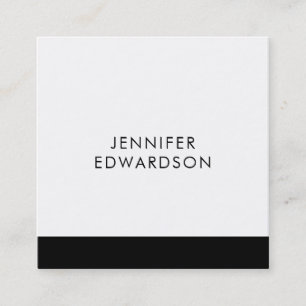 Carte De Visite Carré Moderne et élégant minimaliste professionnel noi