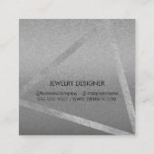 Carte De Visite Carré Moderne et glamour (Dos)